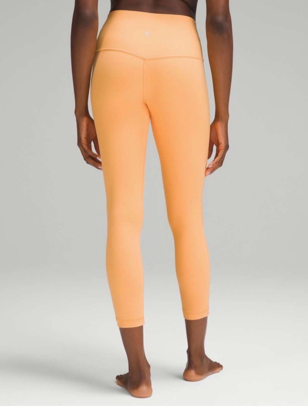 Lululemon Align Ribbed High-Rise Pant 25" Mango Dream size 4 - Picture 2 of 9